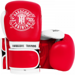 Боксерские перчатки Hardcore Training Premium Red/White