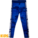 Детские компрессионные штаны Hardcore Training Camo 2.1 Blue