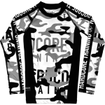 Детский рашгард Hardcore Training Camo 2.1 LS серый