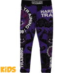 Детские компрессионные штаны Hardcore Training Raijin Black/Purple