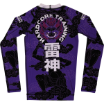 Детский рашгард Hardcore Training Raijin Black/Purple LS