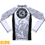 Детский рашгард Hardcore Training Heraldry White LS