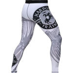Компрессионные штаны Hardcore Training Heraldry White