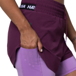 Женские шорты Hayabusa Mid Rise Layered Shorts Purple