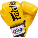 Боксерские перчатки Fairtex BGV19 Tight Fit Deluxe Yellow