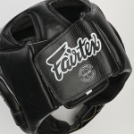 Боксёрский шлем Fairtex HG6 чёрный