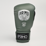 Боксёрские перчатки Primo Emblem II Semi Leather Army зелёные