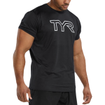 Футболка Tyr Men`s Airtec Tee Big Logo Solid/Heather 001