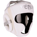 Боксерский шлем Venum Elite White/Silver Pink