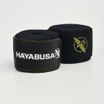 Боксёрские бинты Hayabusa Deluxe чёрные/золотые 4,5 м