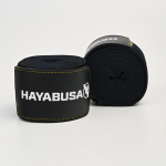 Боксёрские бинты Hayabusa Deluxe чёрные/золотые 4,5 м