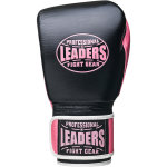Боксерские перчатки Leaders Wave BK/PNK