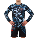 Тренировочный лонгслив Hardcore Training Nordic Ornament Black/Gray