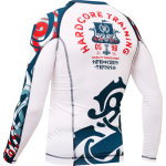 Рашгард Hardcore Training Nordic Pattern Blue/White LS