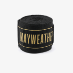 Стрейчевые боксёрские бинты Hayabusa Mayweather чёрный/золотой 4,5 м