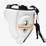 Шлем Clinch Contender бело-черно-золотой C226