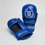 Гибридные перчатки Hardcore Training Base PU Blue