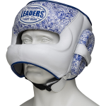 Бамперный боксёрский шлем Leaders Гжель