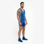 Трико для борьбы Adidas W8 синее