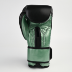 Боксёрские перчатки Cleto Reyes E600 зелёный металлик/чёрный