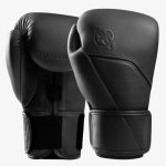 Боксёрские перчатки Hayabusa E1 Leather чёрный оникс