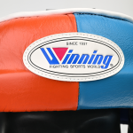 Бамперный боксёрский шлем Winning Face Protector Headgear CO-FG-5000 оранжевый/синий/серый/фиолетовый