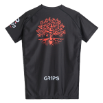 Рашгард Gr1ps Roots чёрный/красный/оранжевый (Короткий рукав)