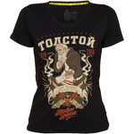 Женская футболка Mother Russia Толстой