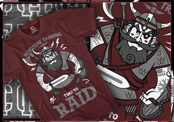 Новенький шедевр от HT - футболка Time to raid!